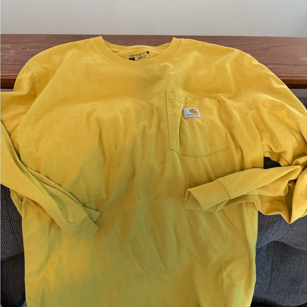 Carhartt Yellow Long Sleeve Tee